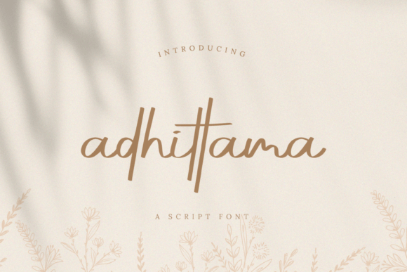 Adhittama Font: Elevate Designs with Artistic Flair