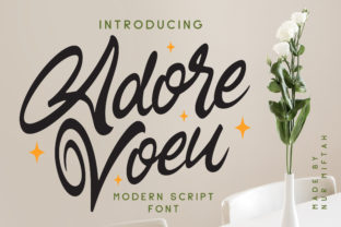 Adore Voeu: A Script Font for Modern Design