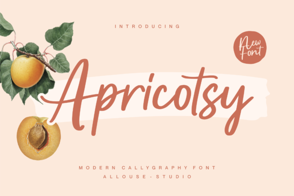 Apricotsy: A Playful Script Font for Creative Design