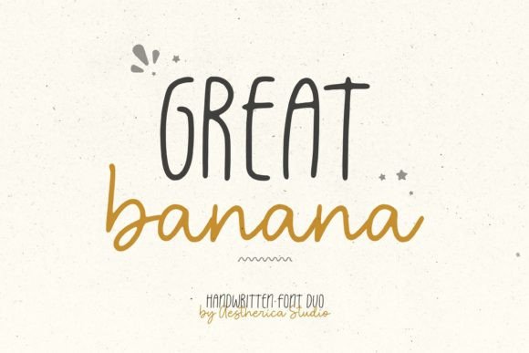 Great Banana: A Font Duo for Modern Branding