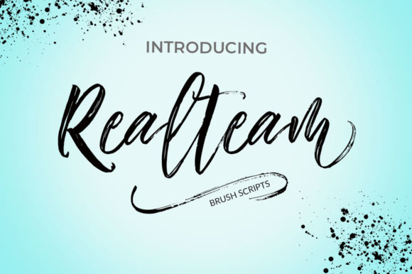 Realteam Brush Script: Elevate Your Designs with Authentic Charm
