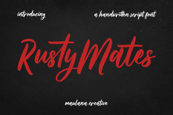 Rusty Mates: Elevating Creative Projects with Handwritten Character